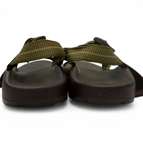 Chaco Z/1 Classic Mens Size 11 Sport Sandals Brown Olive Green Vibram Hiking - Picture 5 of 8